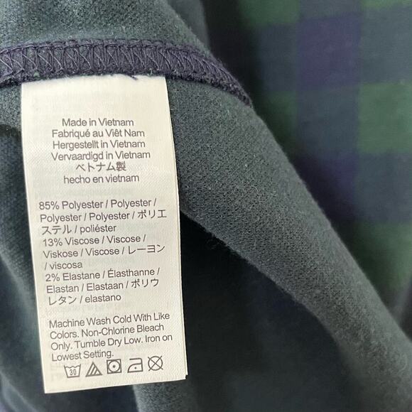 J Crew Seaboard Soft Knit Shirt Size XL Navy Plaid Cabincore Lumberjack Men’s - Picture 7 of 8